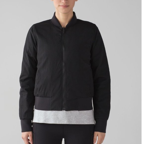 Lululemon Non-Stop Bomber *Reversible Sz 6 - Picture 2 of 9